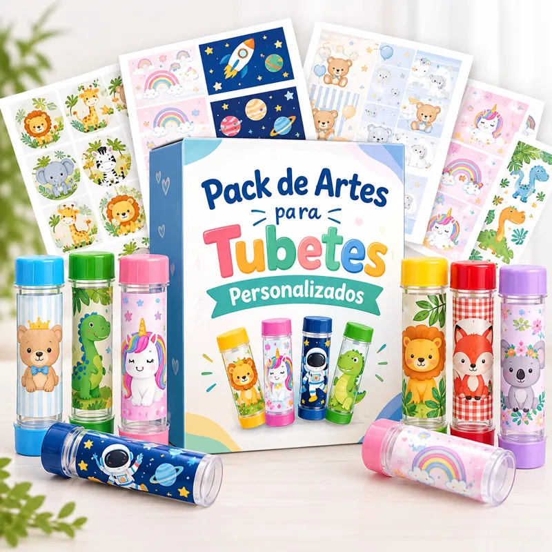 Pack de Artes para Tubetes Personalizados