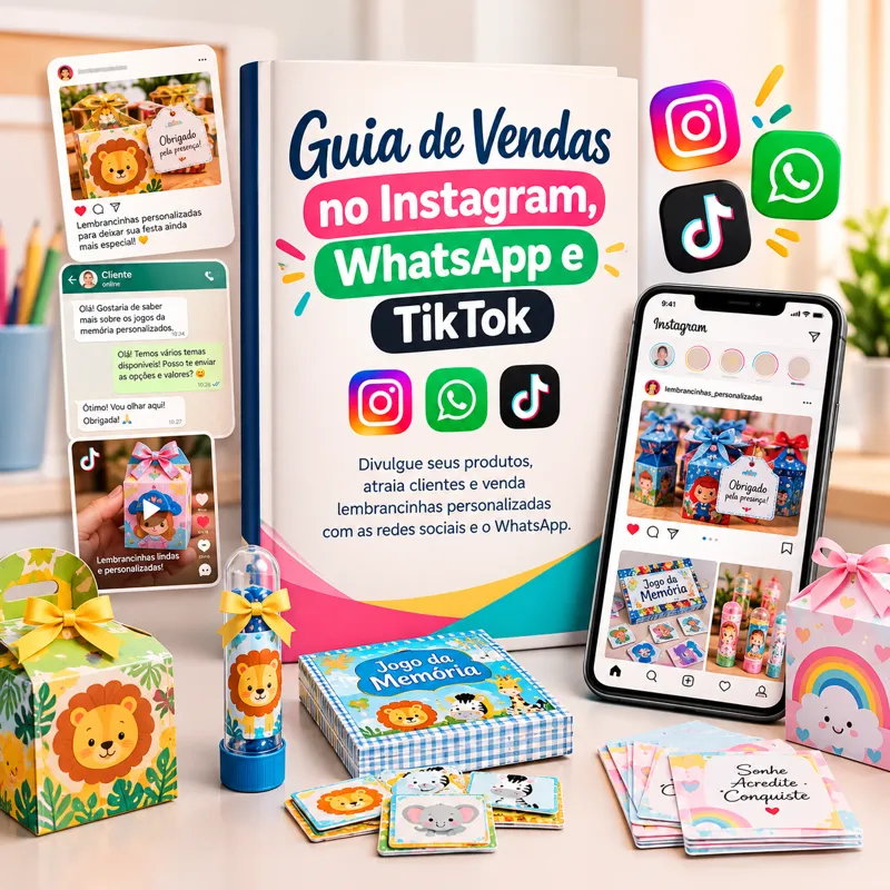Guia de Vendas no Instagram, WhatsApp e TikTok